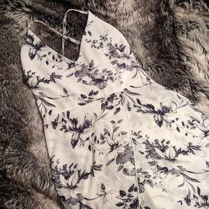 Yaya & Co black and white floral dress